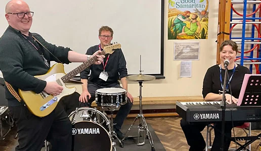 Pictured from L to R: Karen Kirkland, Kian Samari, Jo Giles, Simon Tomkins, Jacob Potter