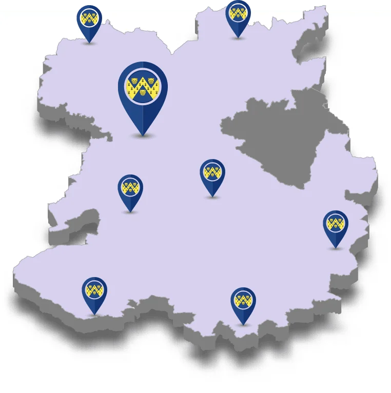 map county of shropshire